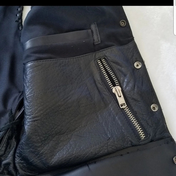 Harley-Davidson Custom Made Leather Side Laced Vest - Picture 4 of 13